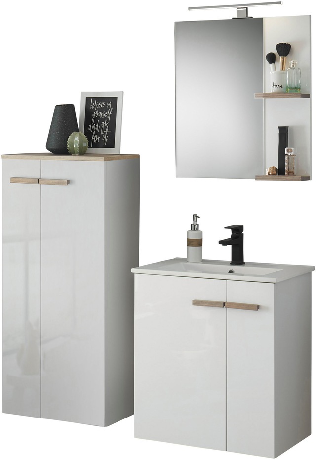 Places of Style Badmöbel-Set »SOLiD, Badmöbel-Set, Bad im modernen Design, günstig online kaufen