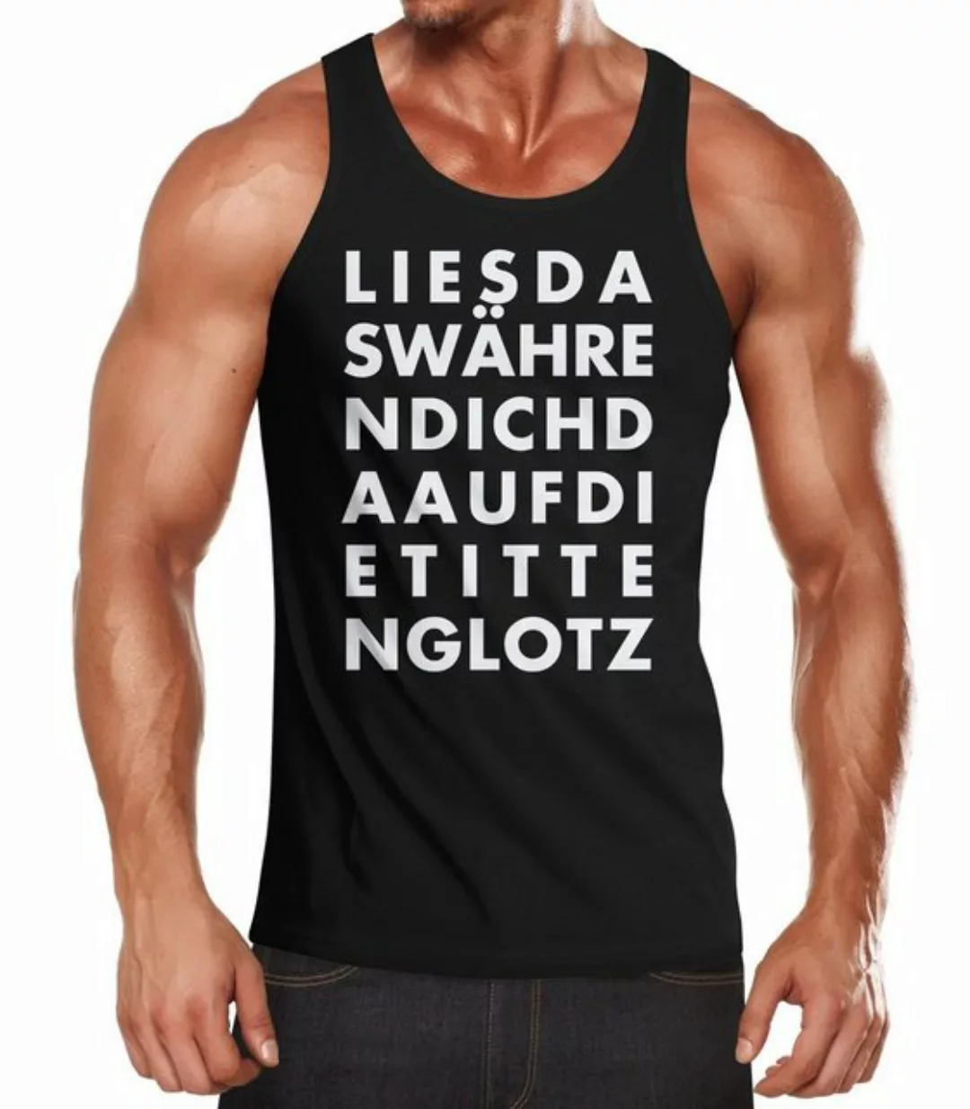 MoonWorks Tanktop Lustiges Herren Tanktop Lies das während ich dir auf die günstig online kaufen