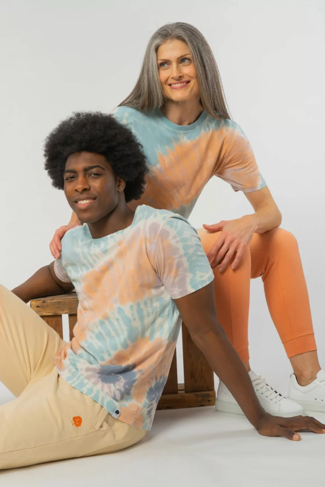 Tie Dye T-Shirt aus Bio Baumwolle günstig online kaufen