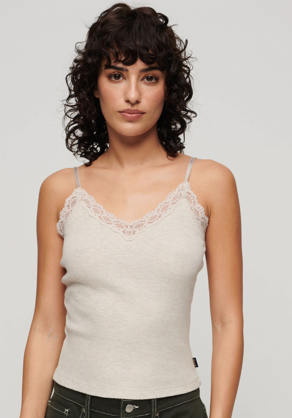 Superdry Tanktop "SU-ESSENTIAL LACE TRIM CAMI" günstig online kaufen