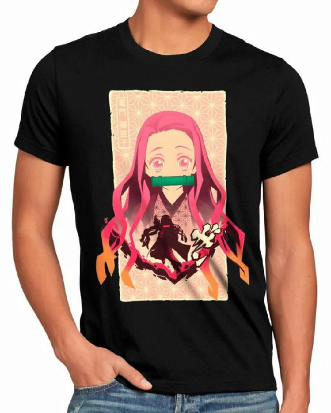 style3 T-Shirt Pretty Nezuko demon slayer anime japan manga cosplay günstig online kaufen