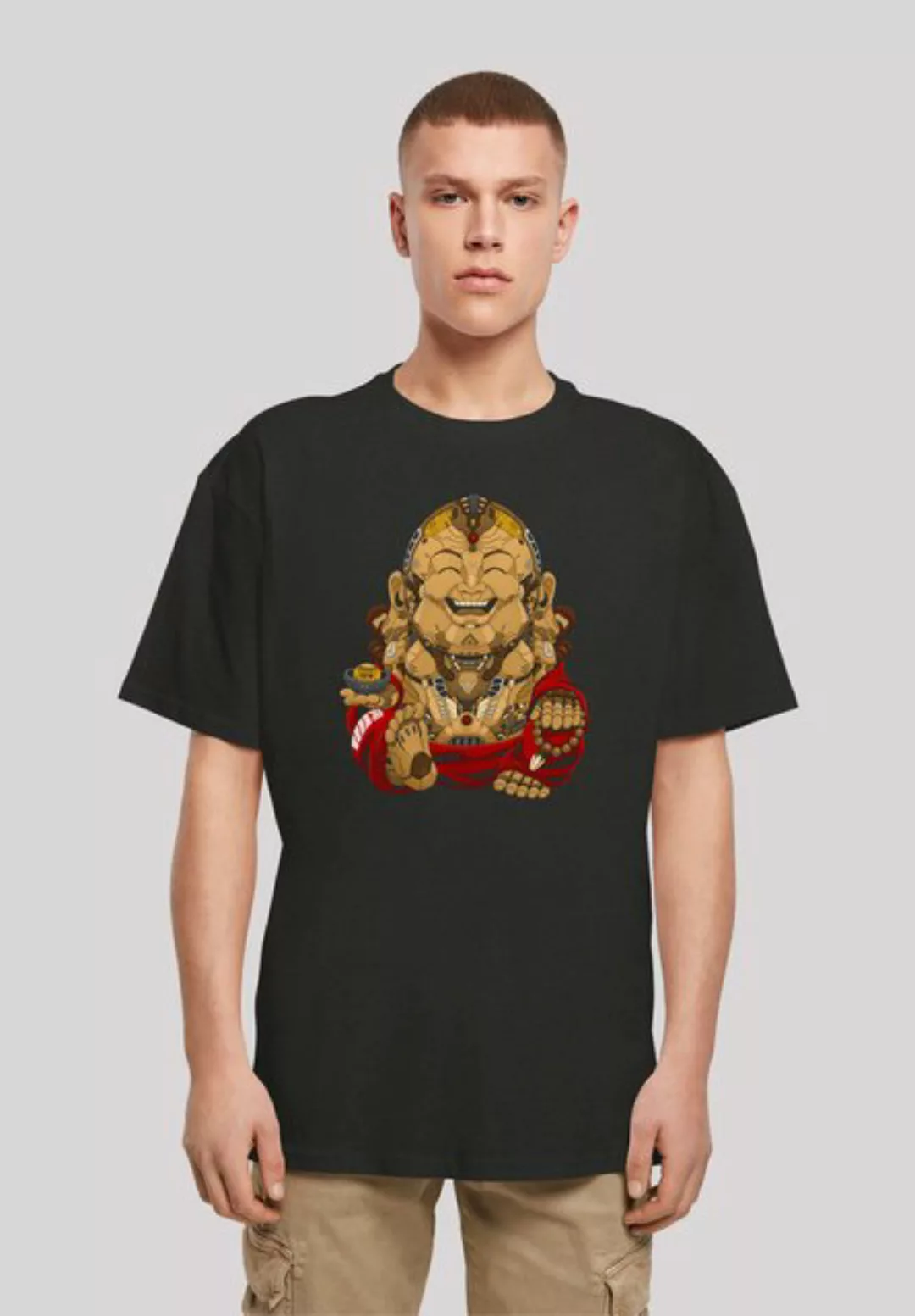 F4NT4STIC T-Shirt Happy Cyber Buddha CYBERPUNK STYLES Print günstig online kaufen