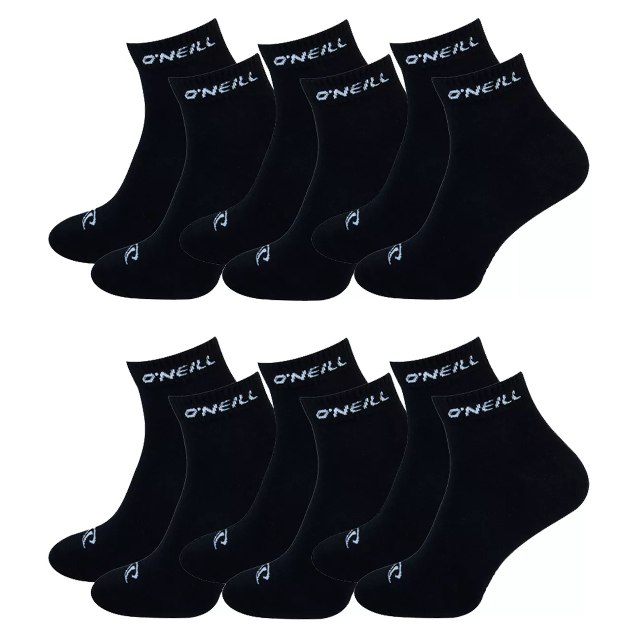 O'Neill Unisex Quarter Socken - 6er 9er 12er Multipack günstig online kaufen