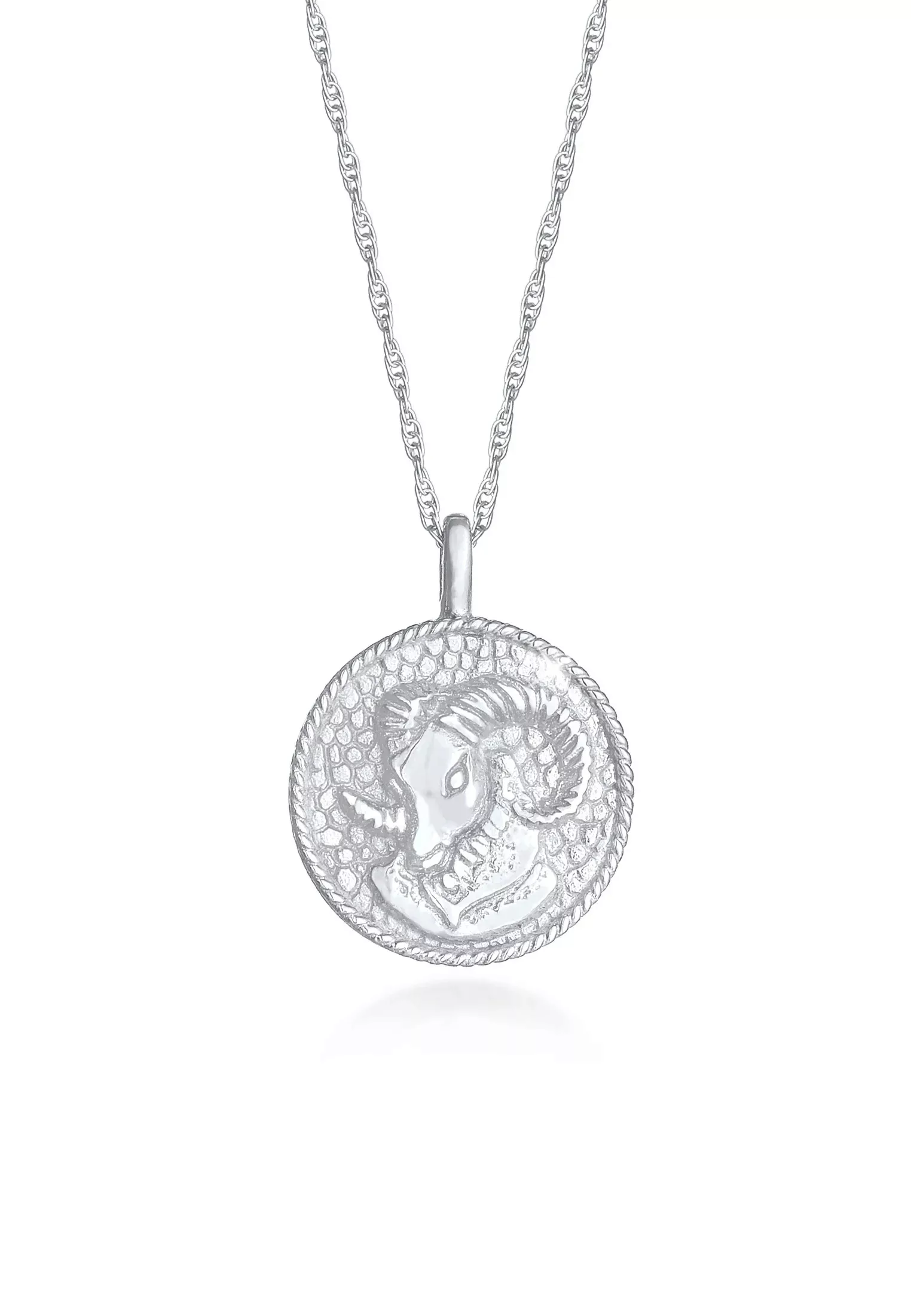 Elli Kette mit Anhänger "Sternzeichen Widder Astro Münze Antik 925 Silber" günstig online kaufen