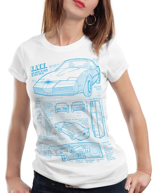 style3 T-Shirt K.I.T.T. trans am michael knight rider kitt hasselhoff fireb günstig online kaufen