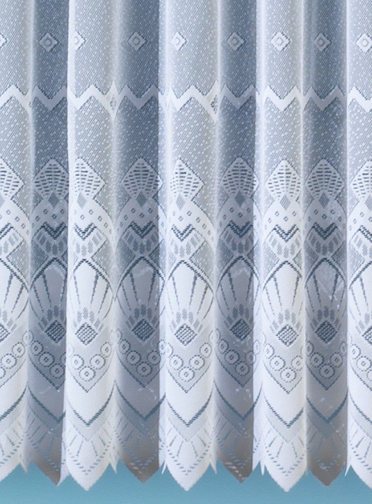 Weckbrodt Gardine »London«, (1 St.), Jacquard, Allover, Motiv, halbtranspar günstig online kaufen