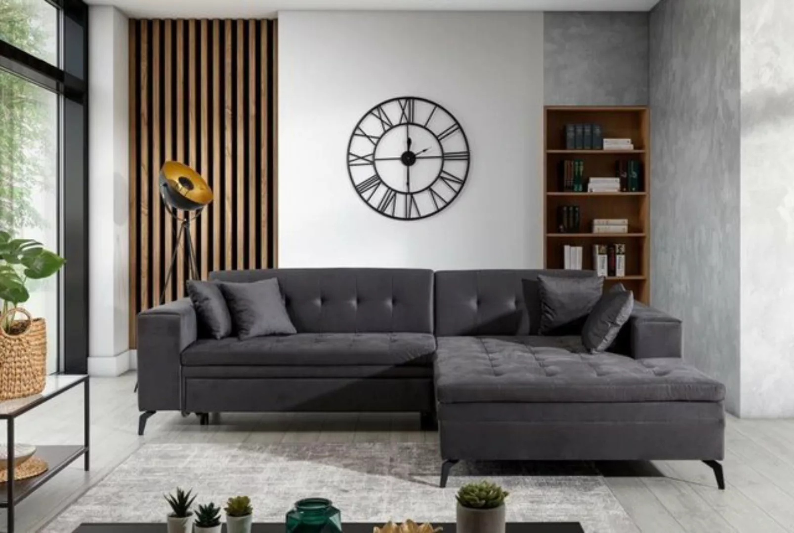 JVmoebel Ecksofa Wohnlandschaft L Form Ecksofa Couch Design Polster Textil günstig online kaufen