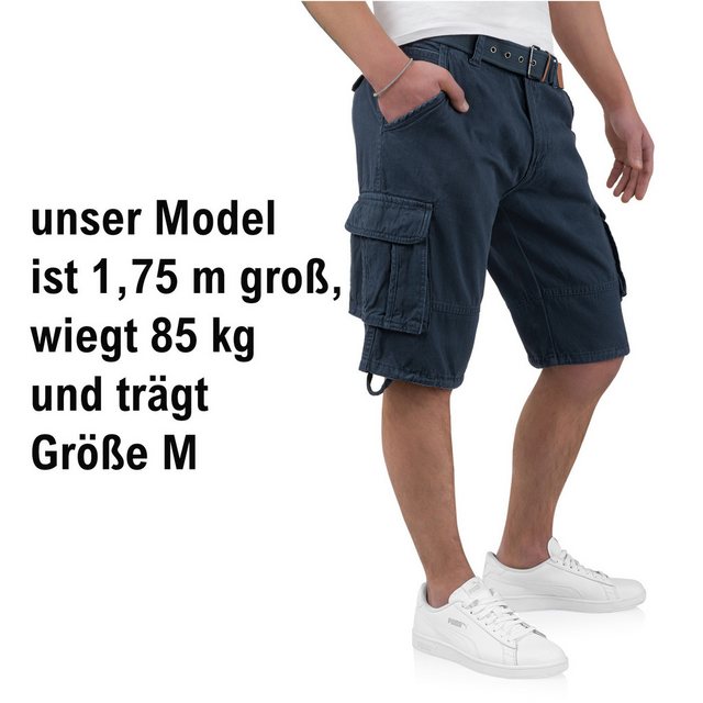 Indicode Cargoshorts Kjeld Herrencargoshorts mit 6 Taschen günstig online kaufen