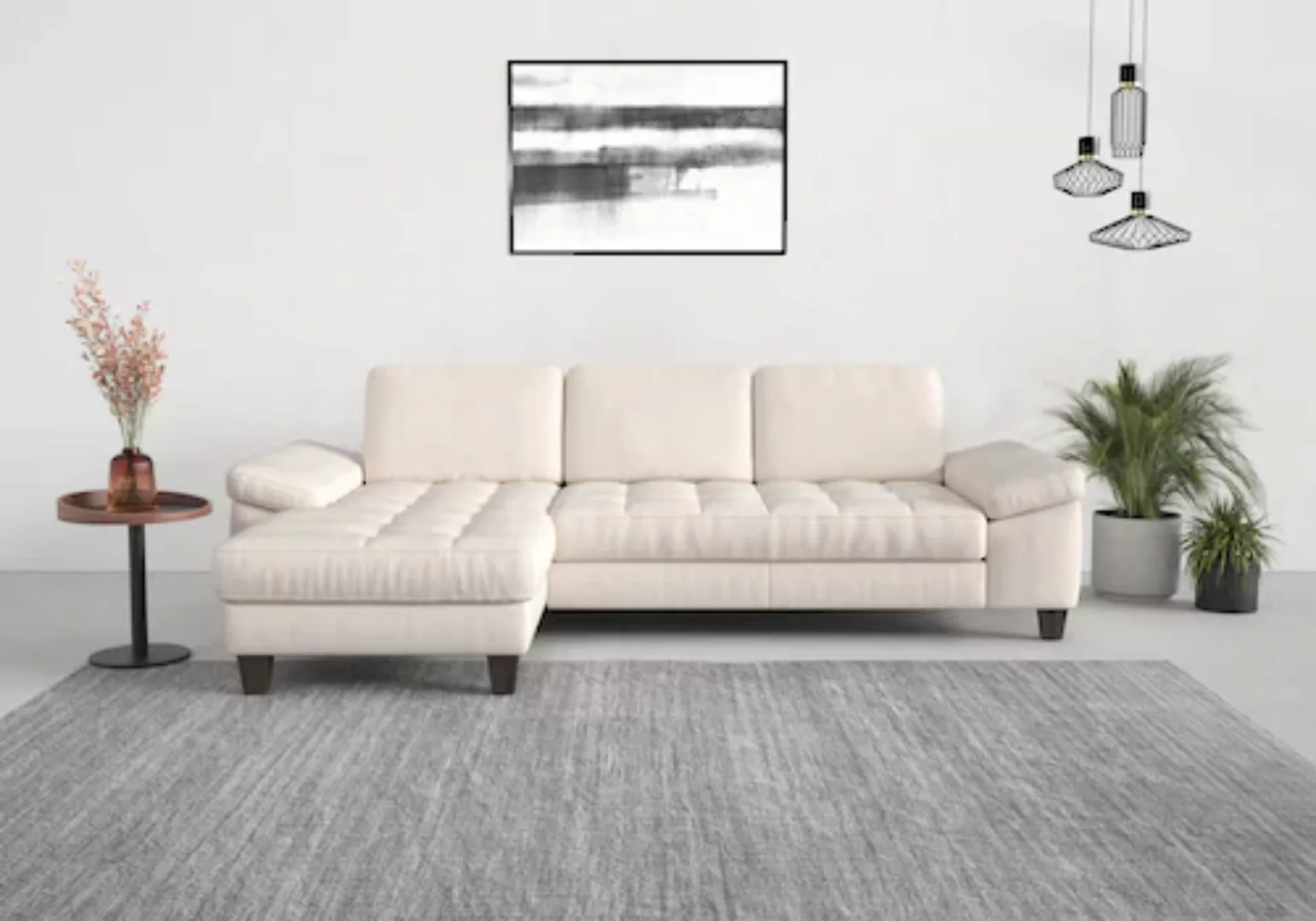 sit&more Ecksofa »Westham L-Form«, Recamiere, mit oder ohne Bettfunktion, B günstig online kaufen