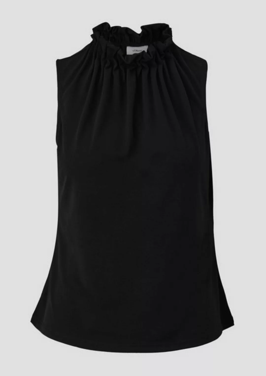 s.Oliver BLACK LABEL Shirttop Jerseybluse ohne Ärmel günstig online kaufen