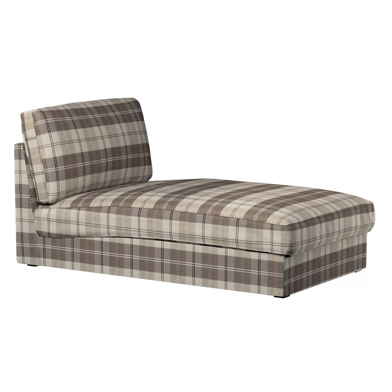 Bezug für Kivik Recamiere Sofa, braun-beige, Bezug für Kivik Recamiere, Edi günstig online kaufen