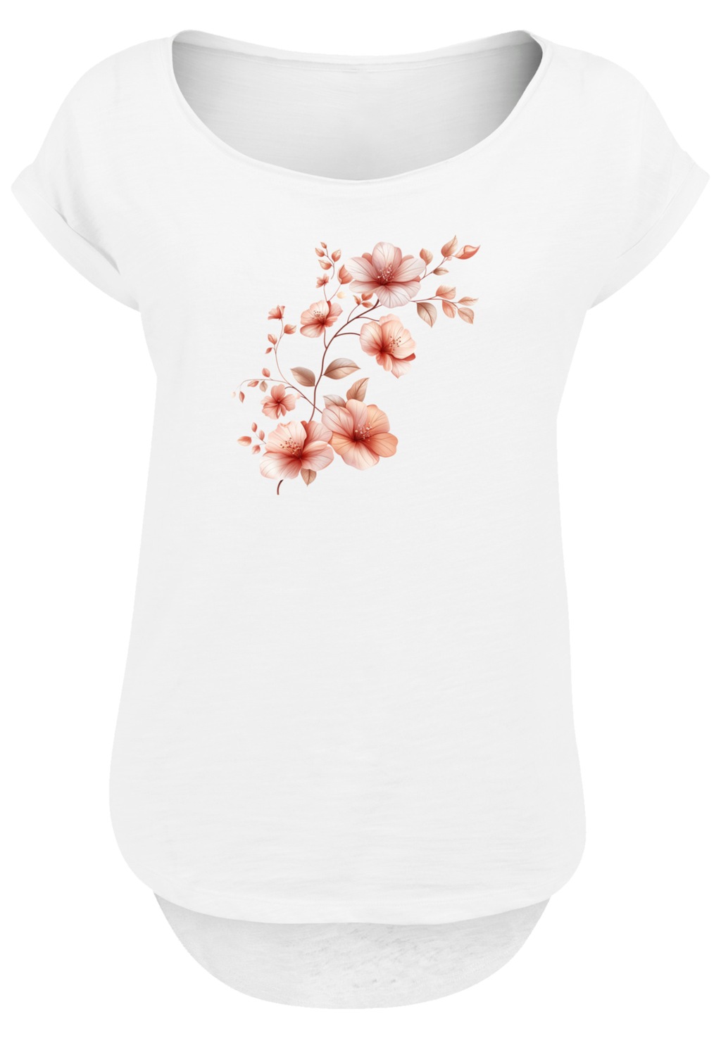 F4NT4STIC T-Shirt "Rosa Blumenzweig 3D", Premium Qualität günstig online kaufen