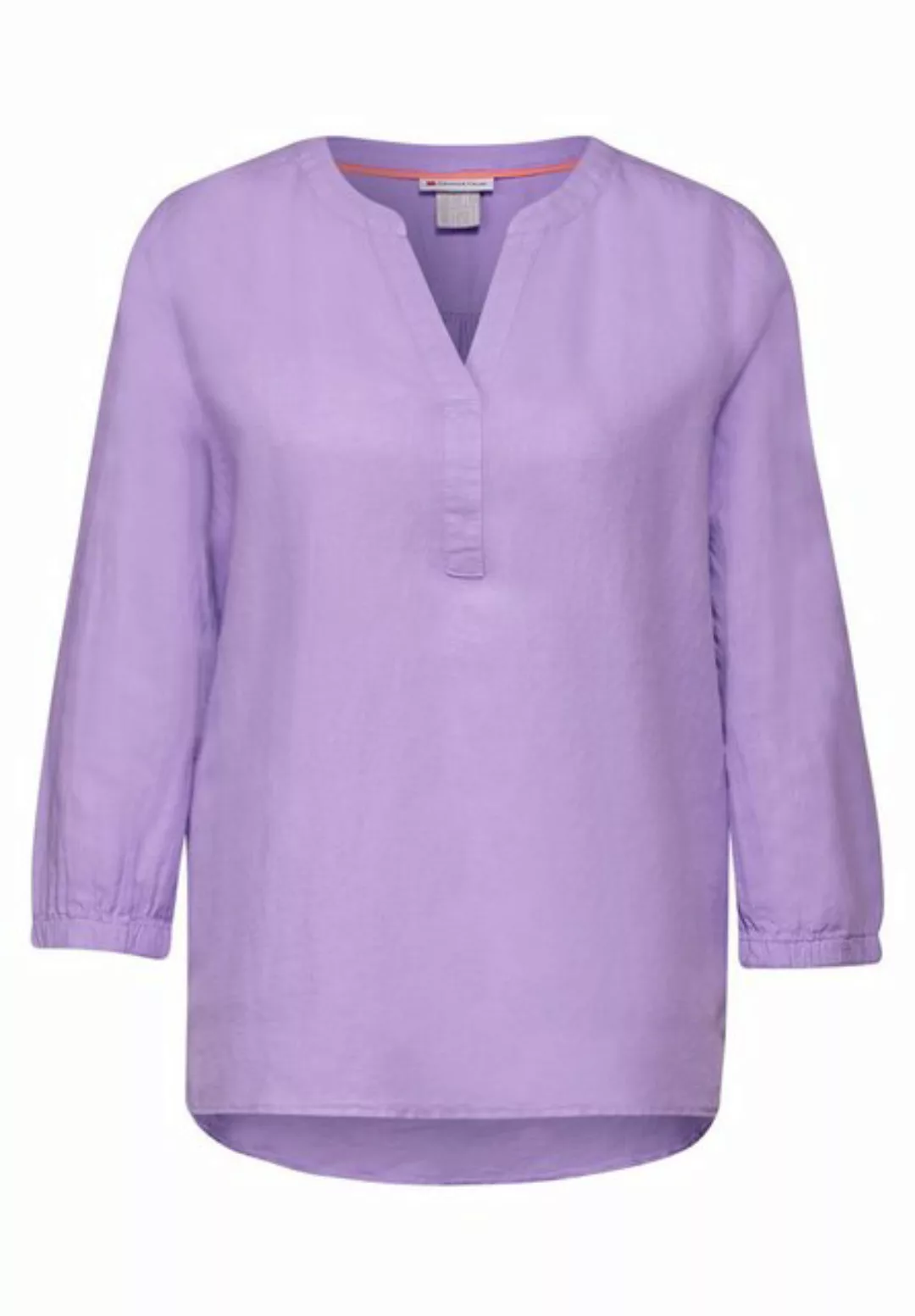 STREET ONE Blusenshirt LS_Solid Splitneck blouse w ga günstig online kaufen