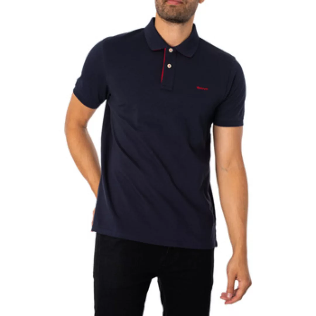 Gant  Poloshirt Normales, Kontrastierendes Piqué-Poloshirt günstig online kaufen