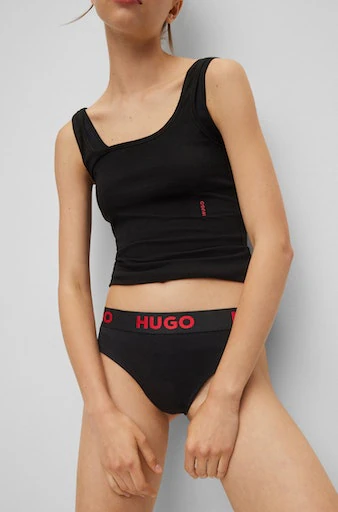 HUGO Underwear T-String "THONG SPORTY LOGO", mit elastischem Bund günstig online kaufen