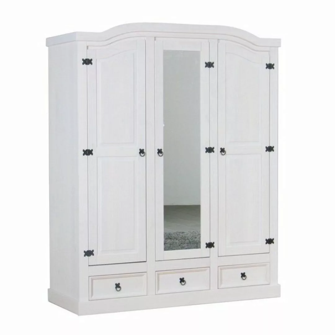 ebuy24 Kleiderschrank New Mexico Kleiderschrank 3 türig mit einer Spiege günstig online kaufen