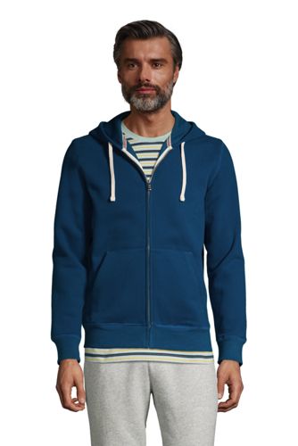 Sweat-Kapuzenjacke, Herren, Größe: M Normal, Blau, Baumwoll-Mischung, by La günstig online kaufen