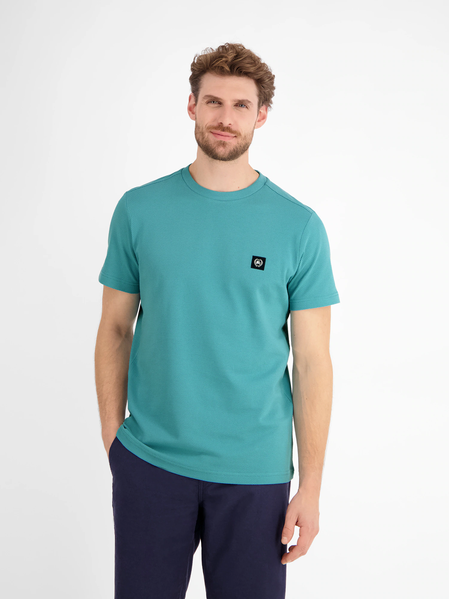 LERROS T-Shirt "LERROS Herren T-Shirt in Waffel-Piqué" günstig online kaufen