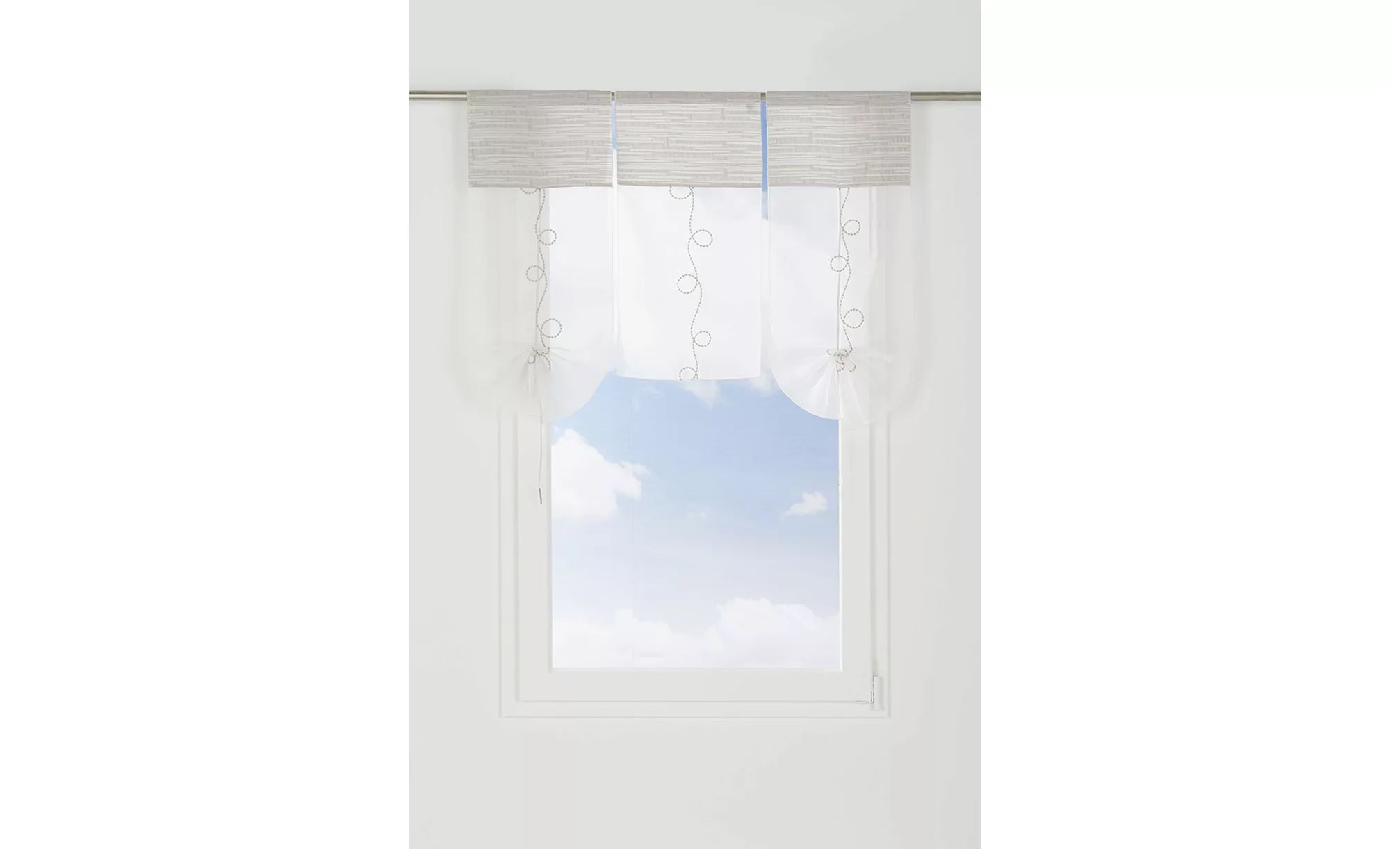 Miniflächen, 3er-Set  Kringelstickelrei - weiß - 100% Polyester - 30 cm - 8 günstig online kaufen
