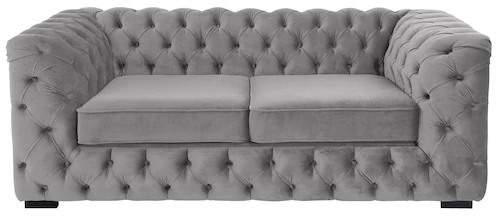 Home affaire Chesterfield-Sofa »Kalina«, mit klassischer Chesterfield-Knopf günstig online kaufen