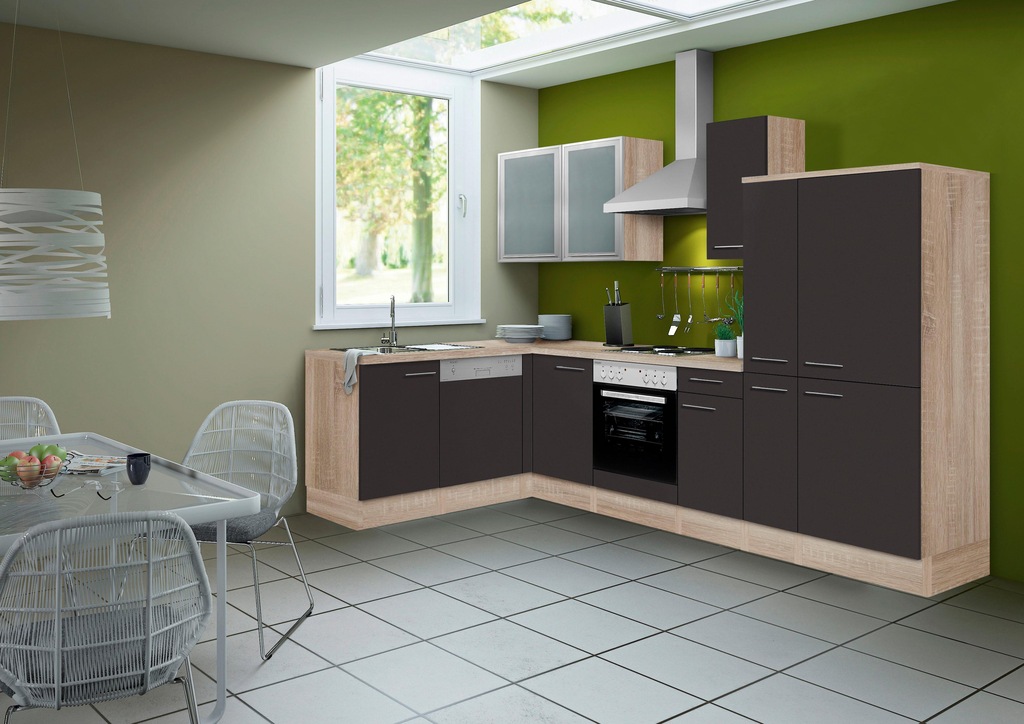 OPTIFIT Winkelküche "Kalmar", Stellbreite 300x175 cm, wahlweise mit E-Gerät günstig online kaufen