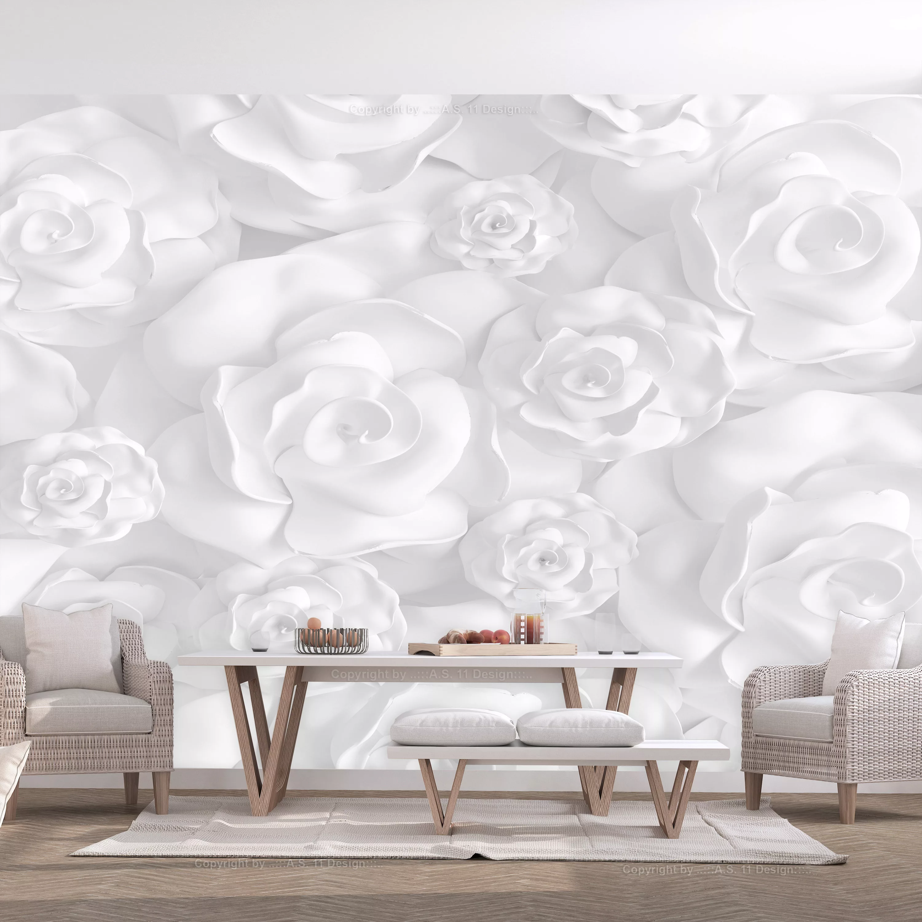 Selbstklebende Fototapete - Plaster Flowers günstig online kaufen