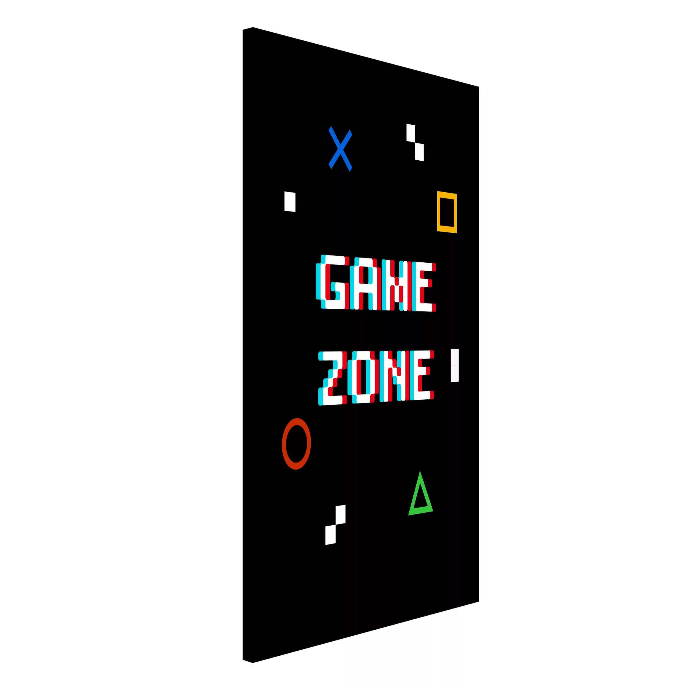 Magnettafel Pixel Text Game Zone günstig online kaufen