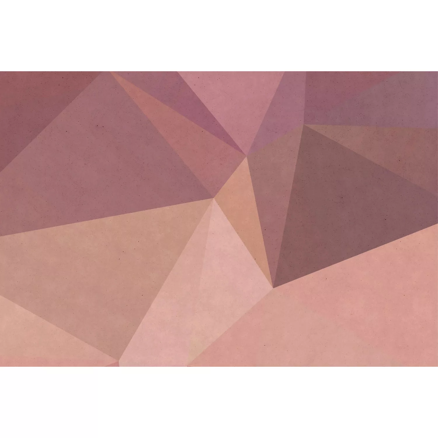 Fototapete 3D Effekt Polygon Rosa Beige 4,00 m x 2,70 m FSC® günstig online kaufen