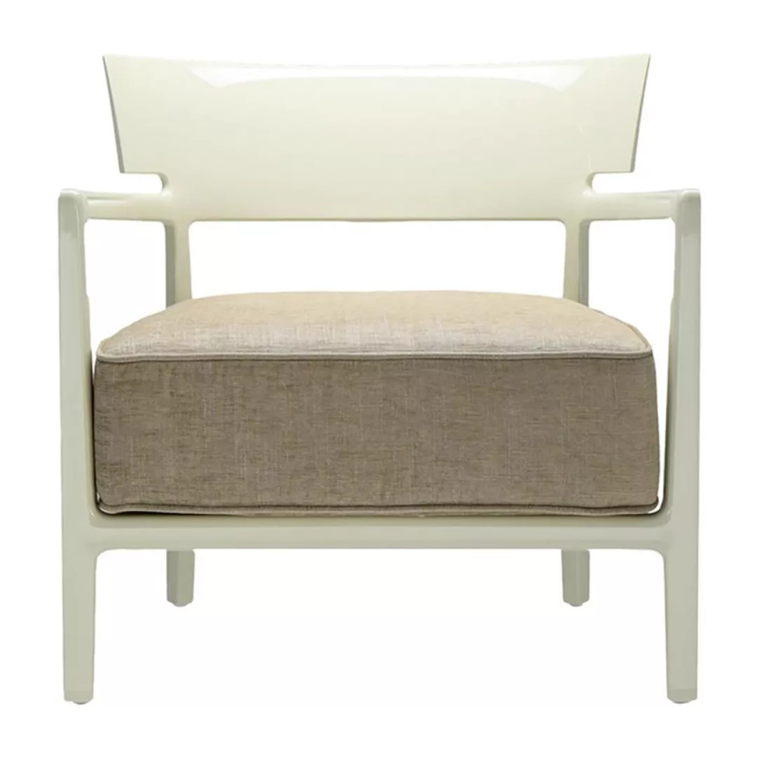 Kartell - Cara Solid Sessel - grün/Stoff Solid/BxHxT 68x69x67cm/Gestell bla günstig online kaufen