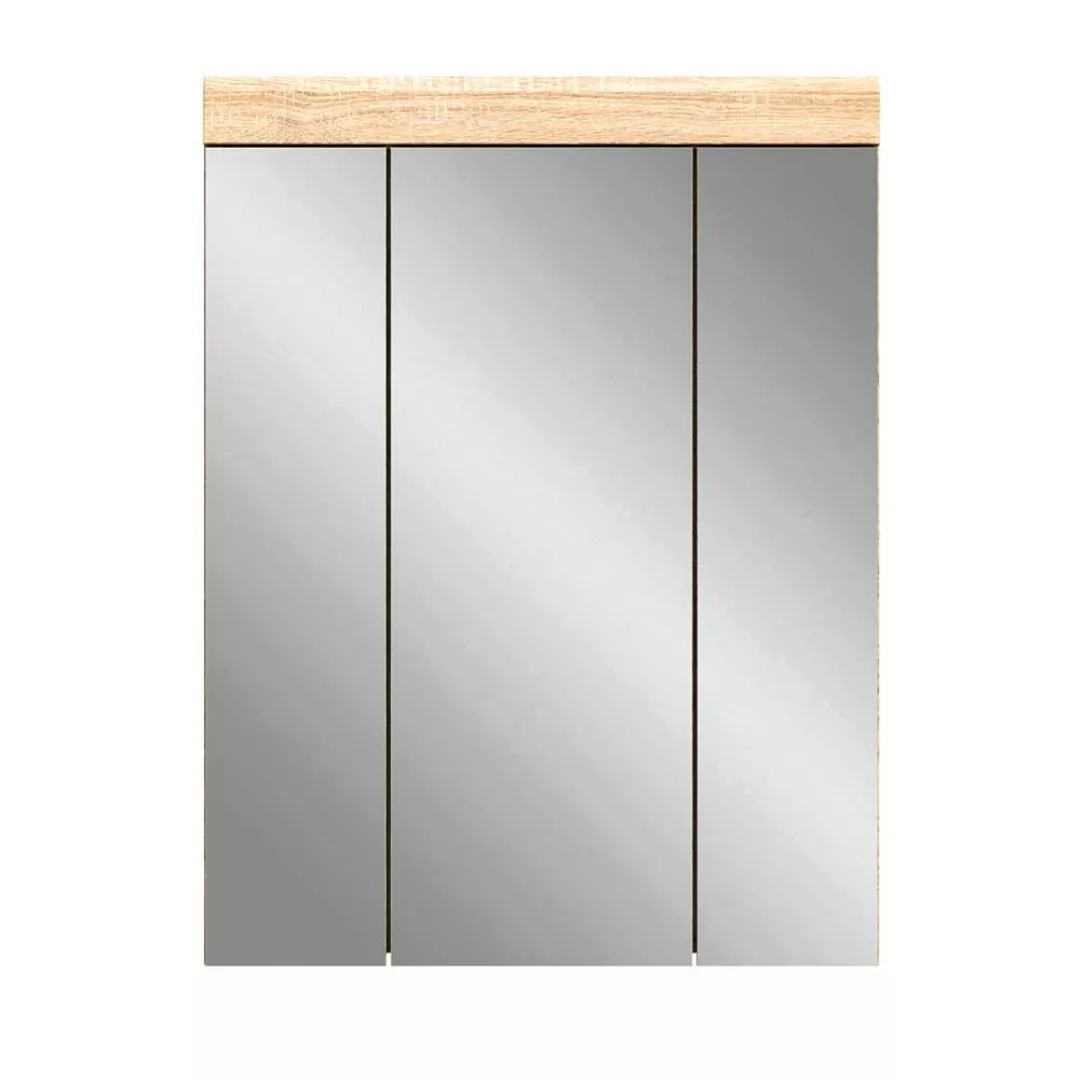 Badschrank Spiegel Sonoma Eiche 60 cm breit 19 cm tief günstig online kaufen