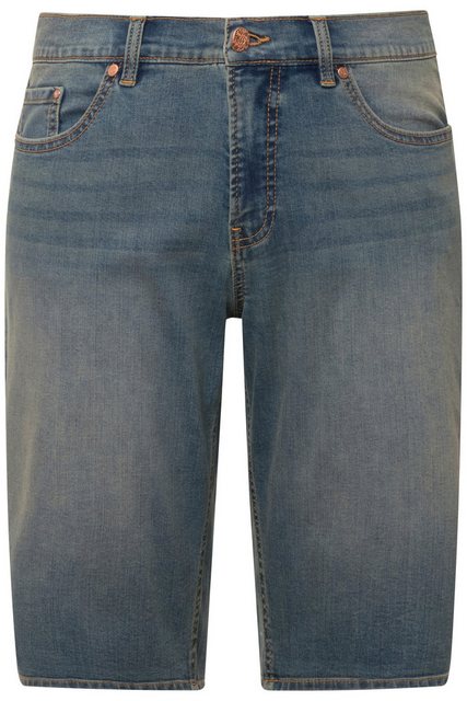 Ulla Popken Regular-fit-Jeans Boyfriend-Jeansbermuda weites Bein vorgewasch günstig online kaufen