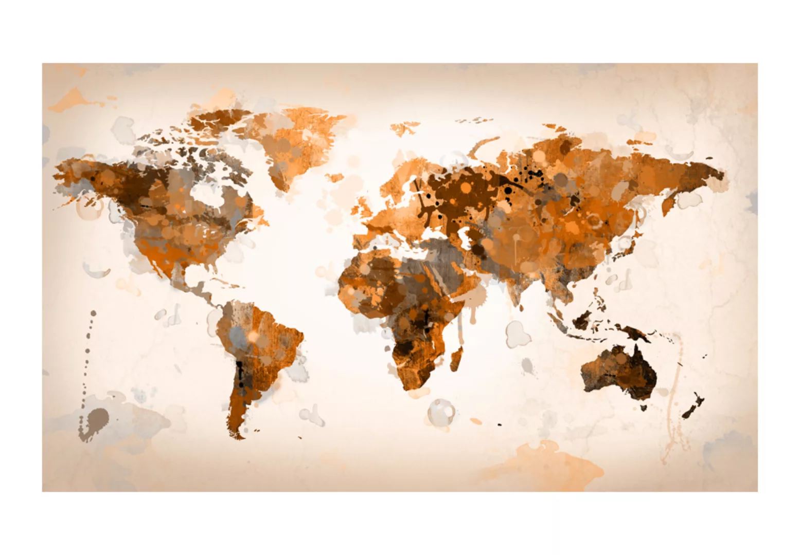 Fototapete - World In Brown Shades günstig online kaufen