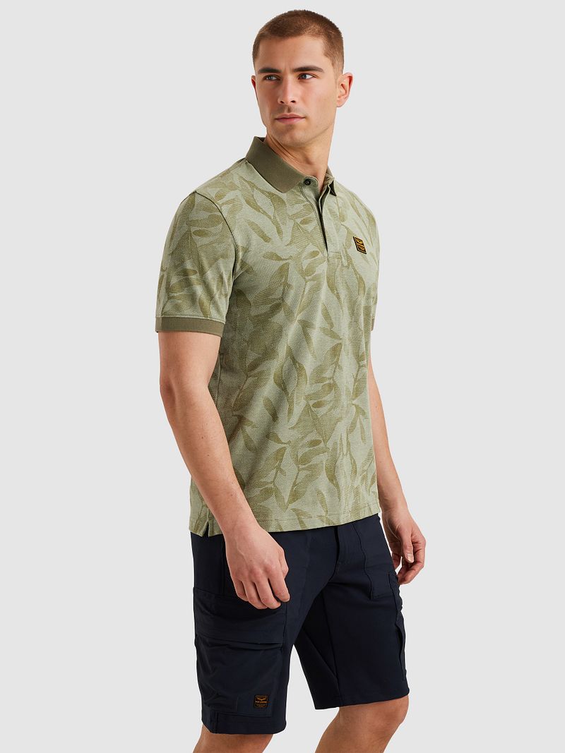 PME LEGEND Poloshirt "Short sleeve polo two tone pique printed", mit All-Ov günstig online kaufen