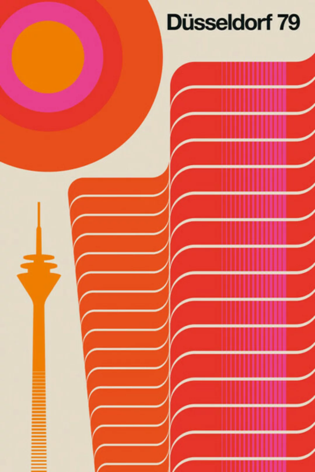 Poster / Leinwandbild - Düsseldorf 79 günstig online kaufen