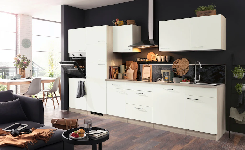 wiho Küchen Küchenzeile "Zell", mit E-Geräten, Breite 340 cm günstig online kaufen