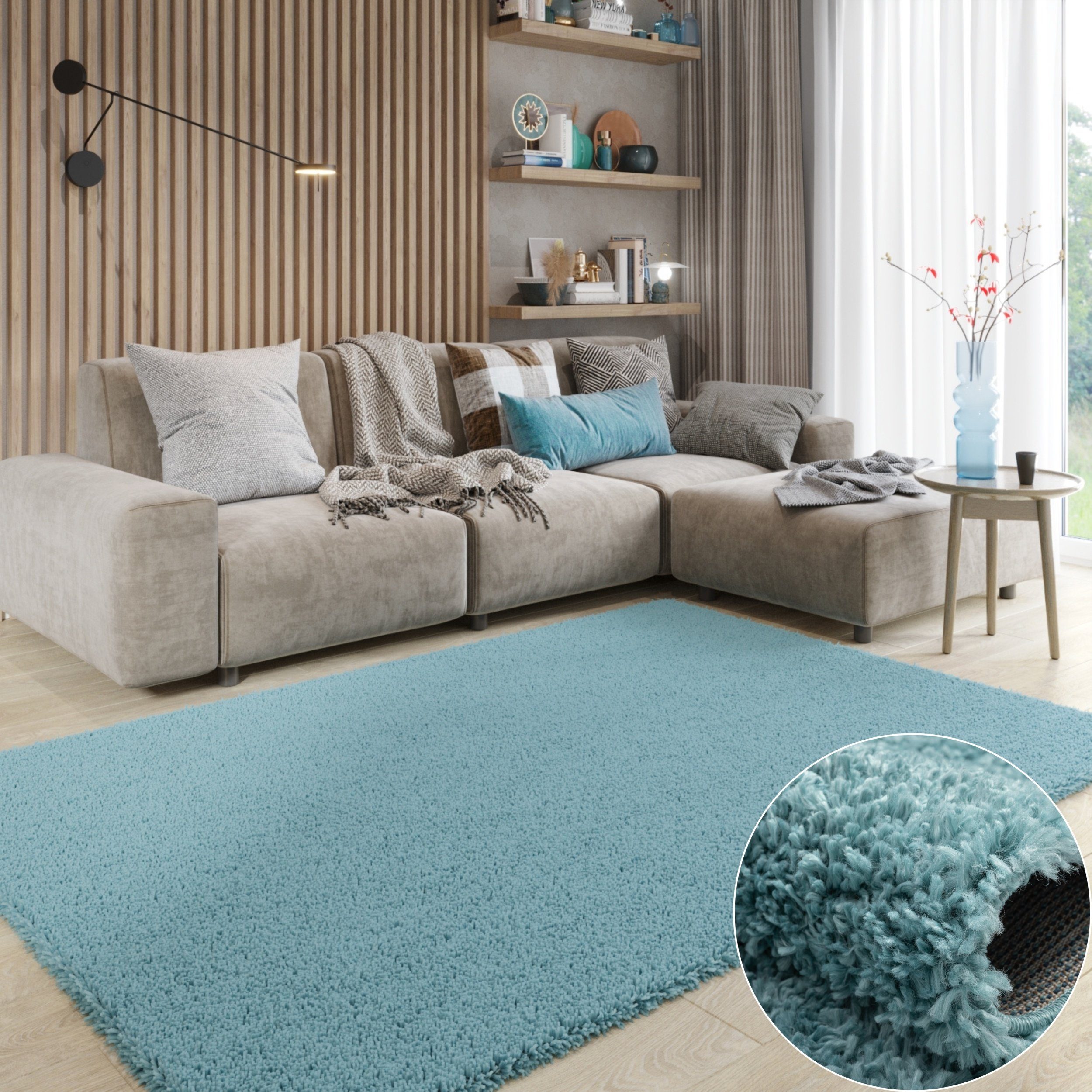 Wohnando Teppich MY-RUG Hochflorteppich Shaggy Star günstig online kaufen