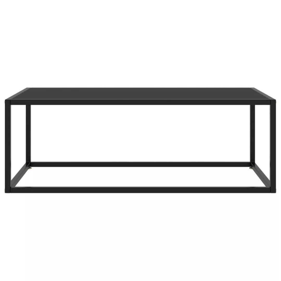 Beistelltisch Schwarz Mit Schwarzem Glas 100x50x35 Cm günstig online kaufen