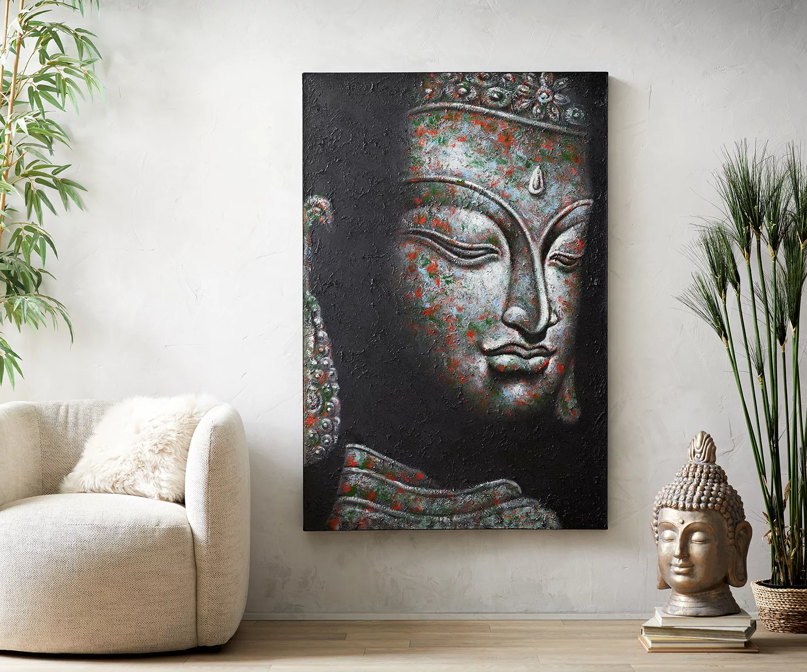 Gemälde Fatou 100x150 cm Mehrfarbig Acryl auf Leinwand günstig online kaufen