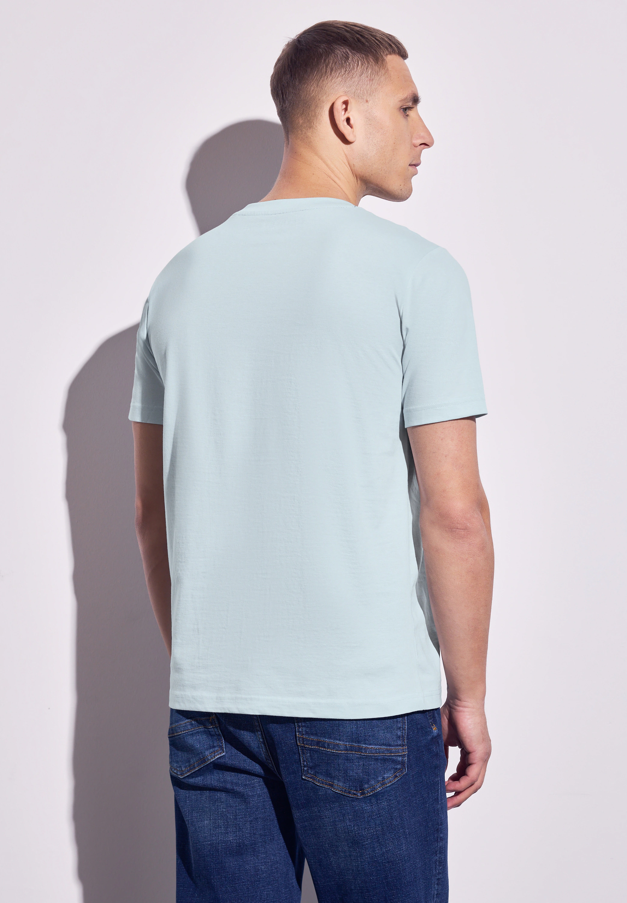 STREET ONE MEN T-Shirt, mit Rundhalsausschnitt günstig online kaufen