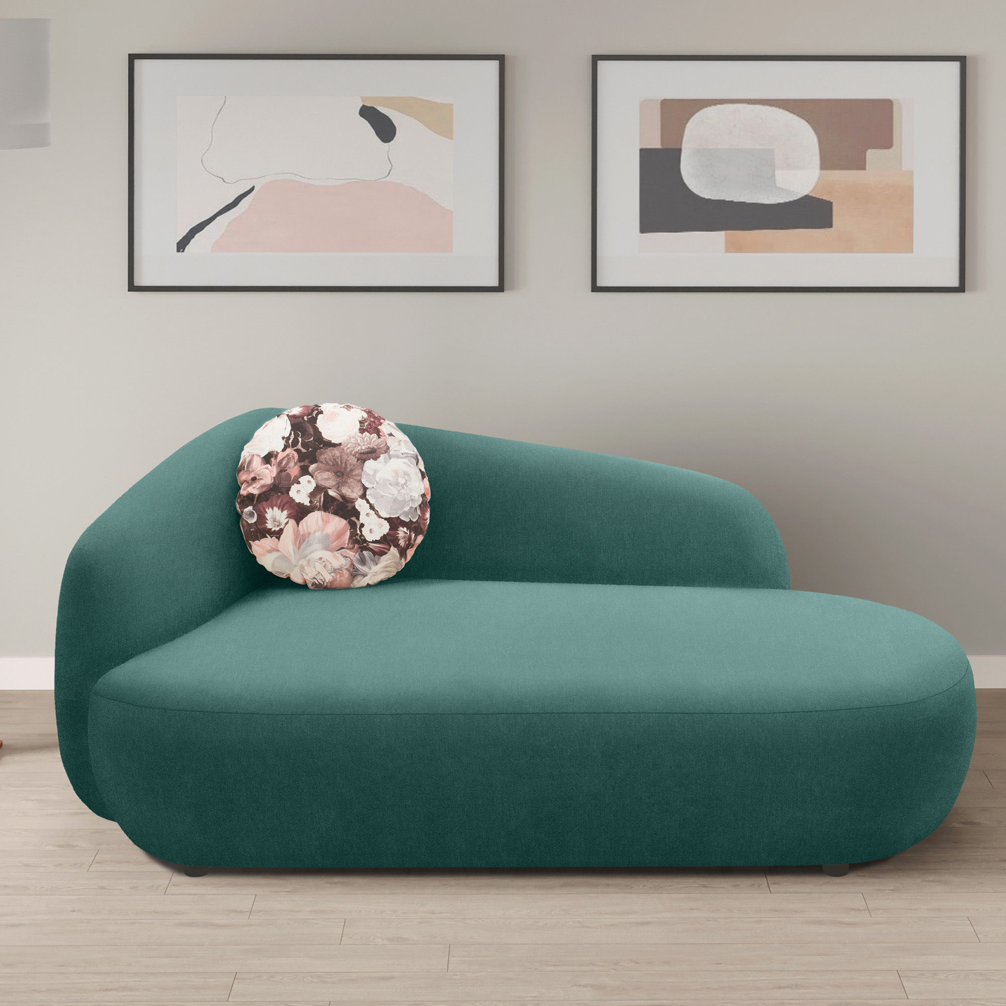 Recamiere 700013, Liege, oval, Füße mit Filzgleitern, Sofa, 183 x 105 x 75 günstig online kaufen