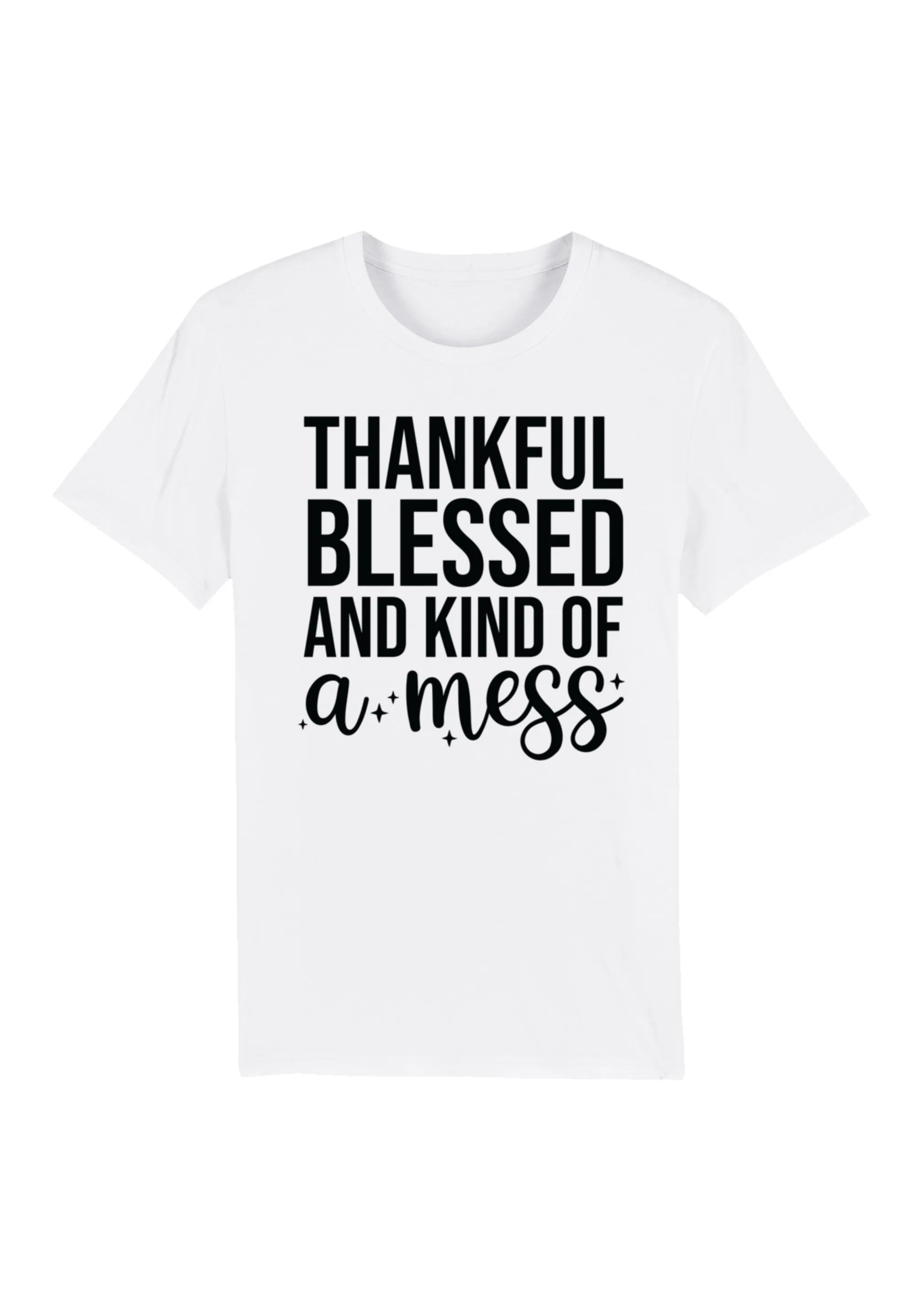 F4NT4STIC T-Shirt "thankful blessed and kind of a mess", Premium Qualität, günstig online kaufen