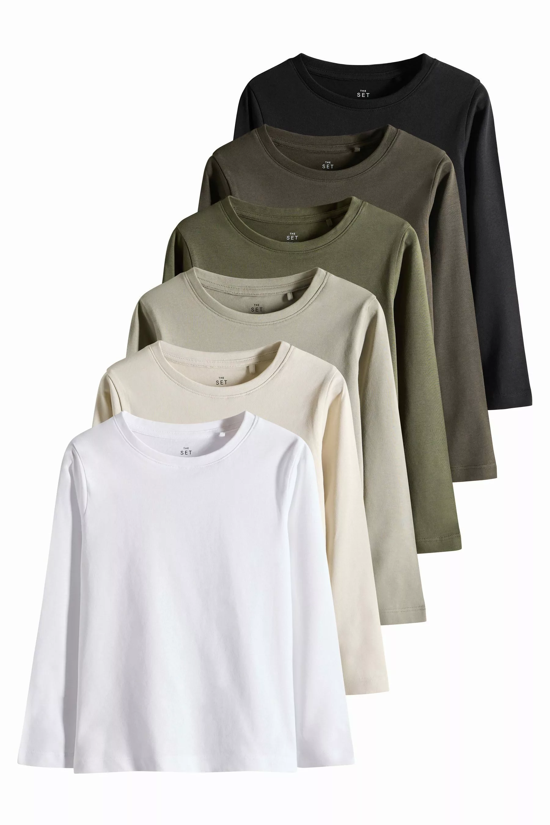 The Set Langarmshirt The Set Regular günstig online kaufen