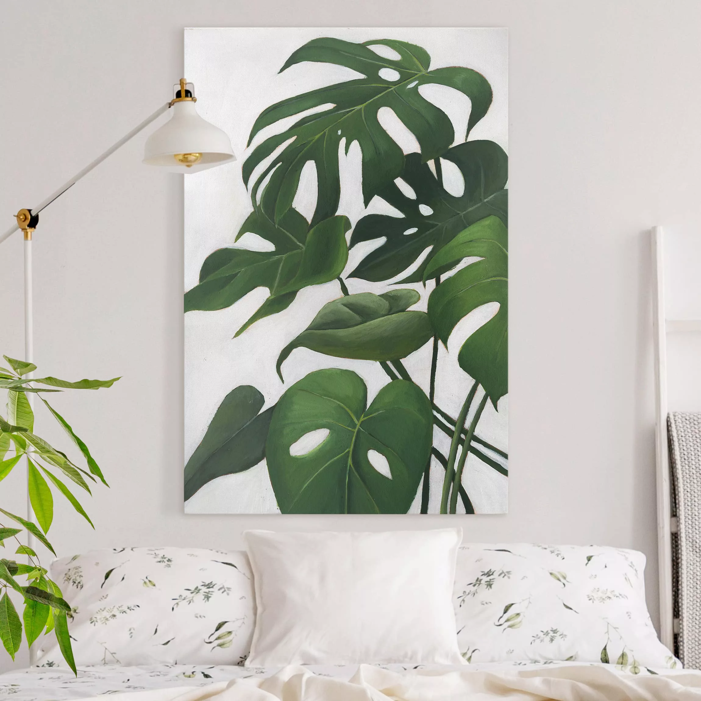 Leinwandbild - Hochformat Lieblingspflanzen - Monstera günstig online kaufen