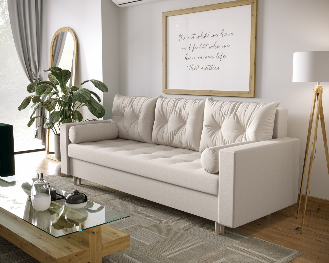 ALTDECOR Sofa SKANI, Couch mit Schlaffunktion, Bettkasten, Wohnzimmer günstig online kaufen
