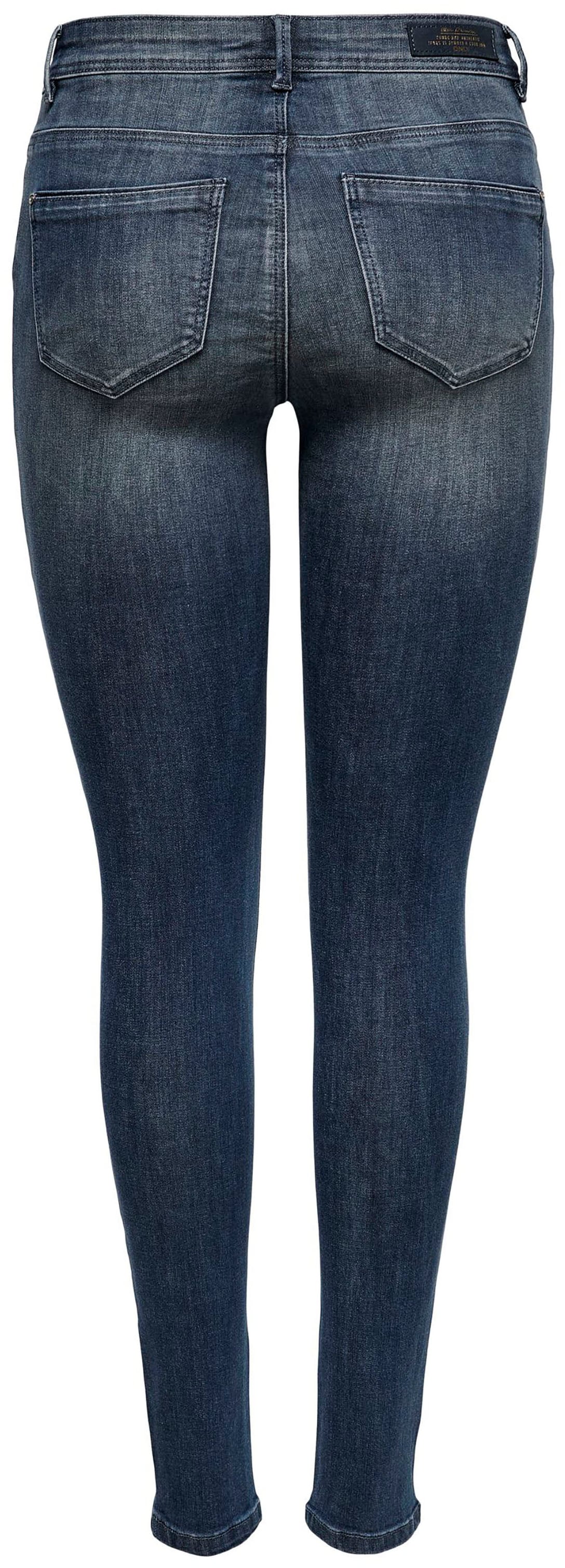 Only Damen Jeans ONLWAUW LIFE BJ777 Skinny Fit - Blau - Blue Black Denim günstig online kaufen