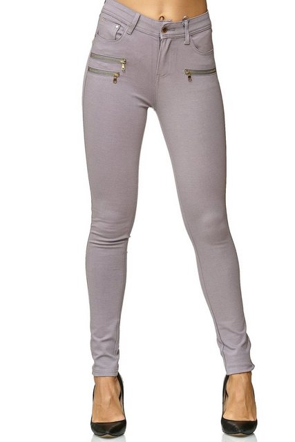 Elara Jeggings Elara Damen Stretch Hose Skinny Fit Jegging (1-tlg) günstig online kaufen