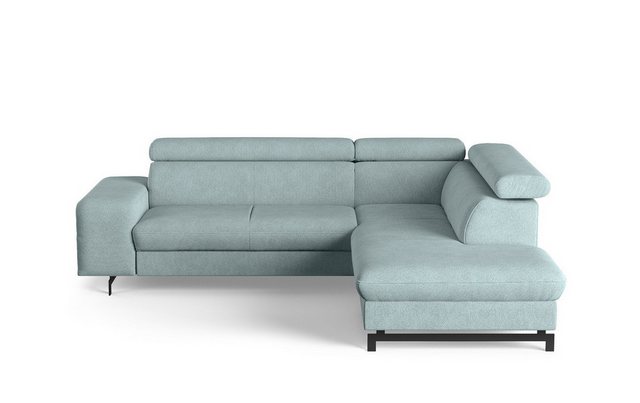 COTTA Ecksofa Emma, mit Schlaffunktion, Bettkasten und verstellbare Kopfleh günstig online kaufen