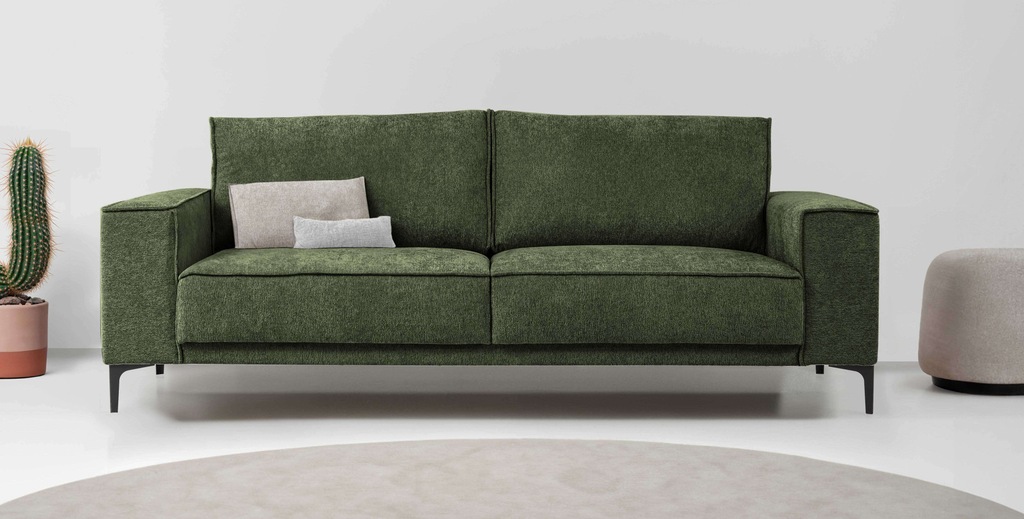 Places of Style 3-Sitzer "3er Sofa Oland, Struktur, Flachgewebe, Luxus-Micr günstig online kaufen