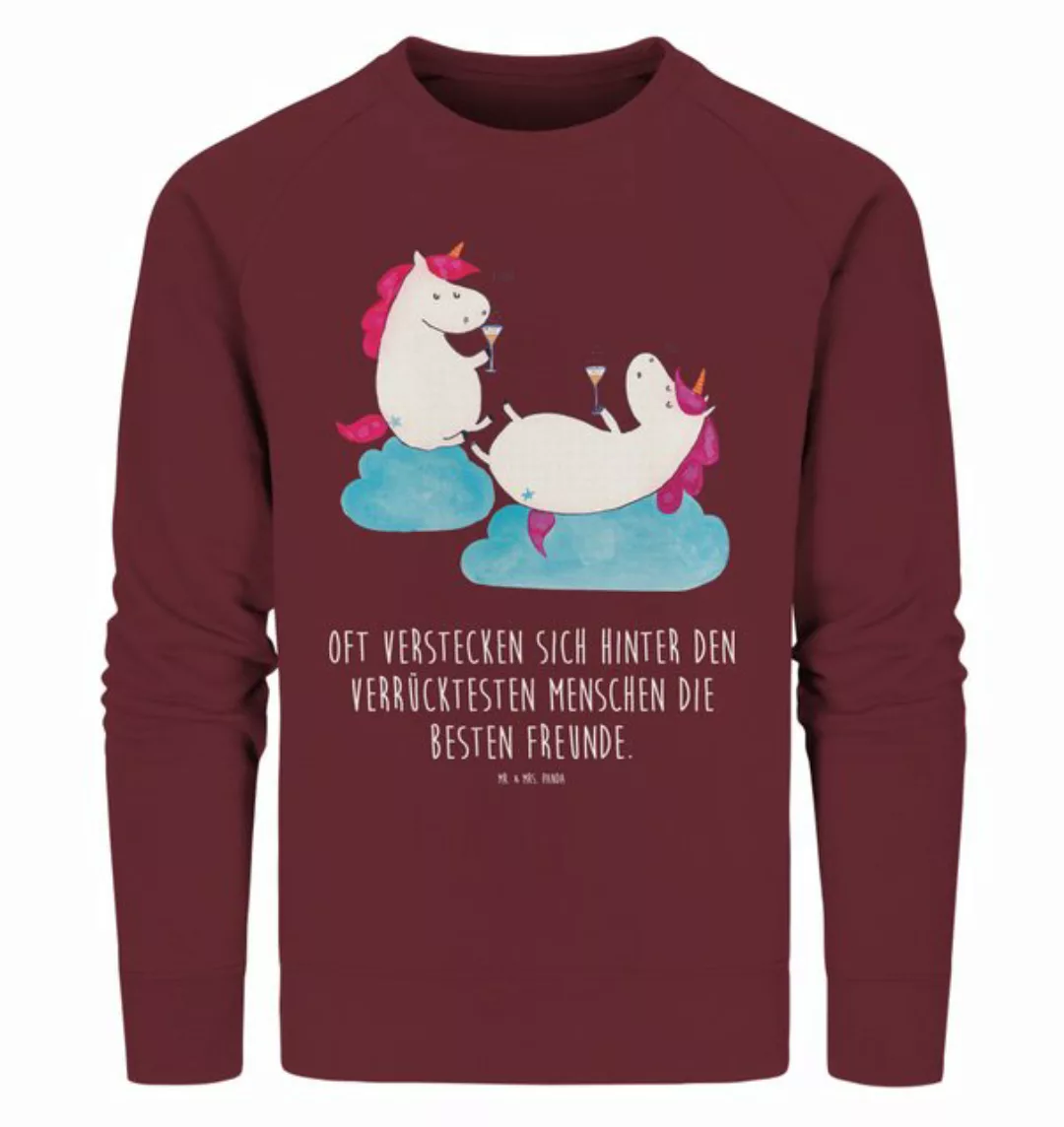 Mr. & Mrs. Panda Longpullover Größe M Einhorn Sekt - Burgundy - Geschenk, U günstig online kaufen