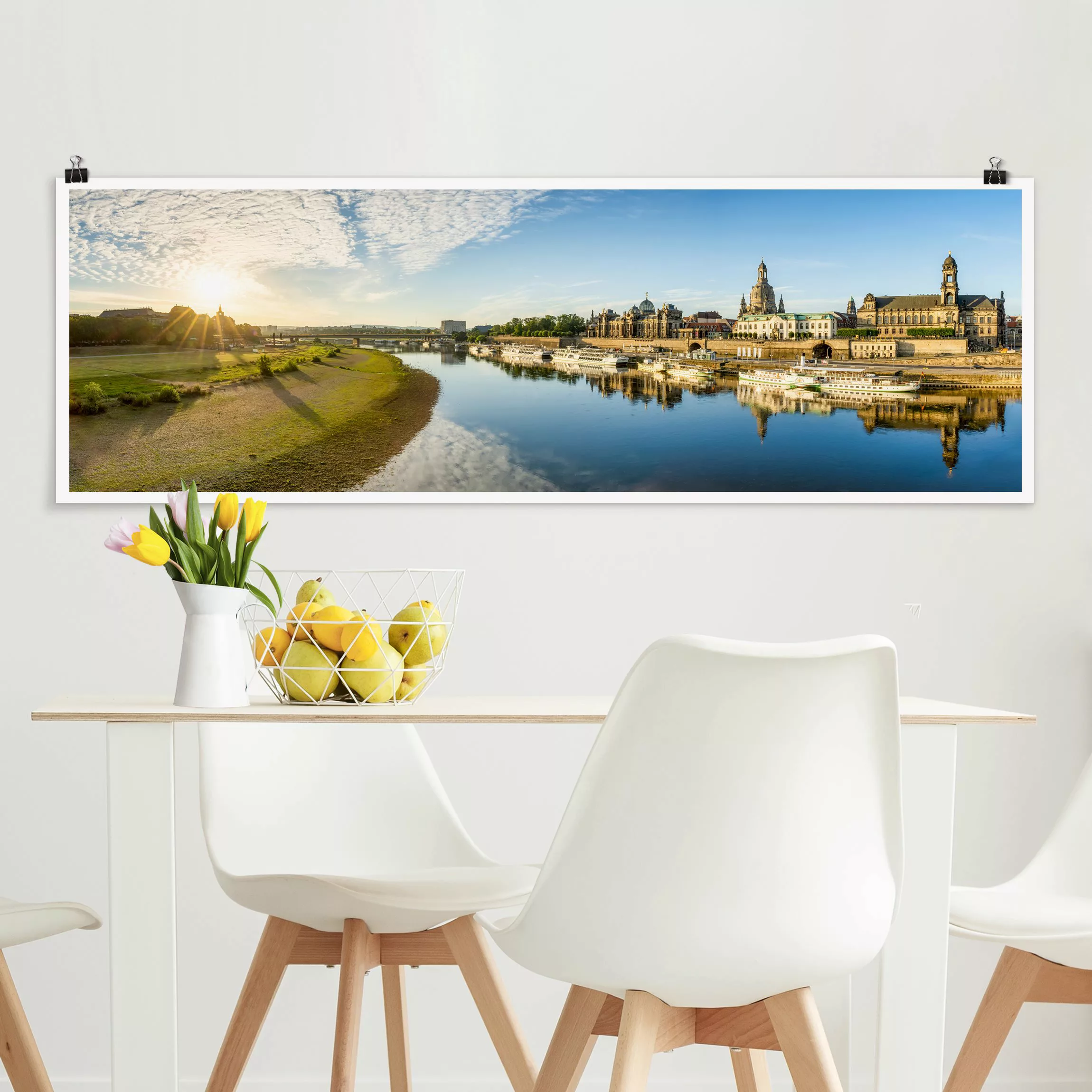 Poster Die weiße Flotte von Dresden günstig online kaufen